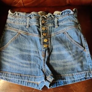 Wild Fable High Waste Button Festival  Denim Women's Shorts Size 8
